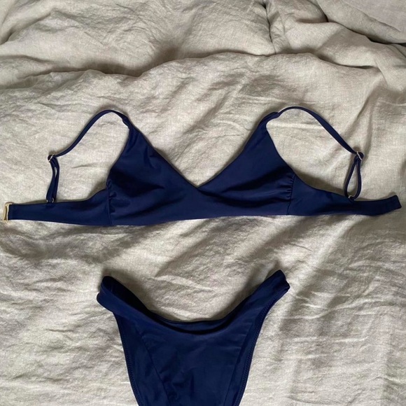 Quince Other - Quince Deep Blue Bikini Set